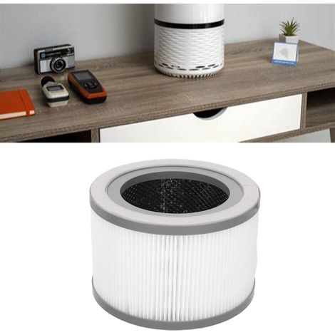 Confezione da 2 filtri a carbone attivo ad alta efficienza per purificatore d'aria Vista 200, realizzati in ABS, dimensioni 16,3x16,3x11 cm, facile manutenzione. (1/4)