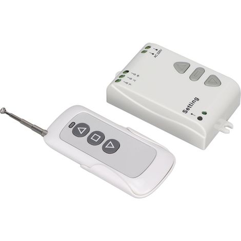 Interrupteur à distance pour moteur AC 220 V, haute sensibilité, basse consommation, RF 2 canaux, pour portes et fenêtres électriques (1/5)