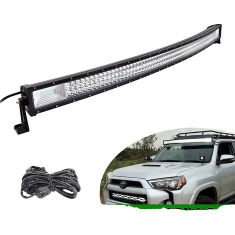 Barre lumineuse LED, puissance de 675W, longueur de 52 pouces, motif de faisceau combiné, triple rangée, indice de protection IP67 (1/5)