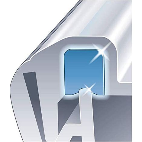 Emsa 508570 - Set de 3 herméticos de plástico, Clip&Close, capacidad 0,55 litros, color transparente y azul, tamaño 4.5 x 8 x 15.5 cm