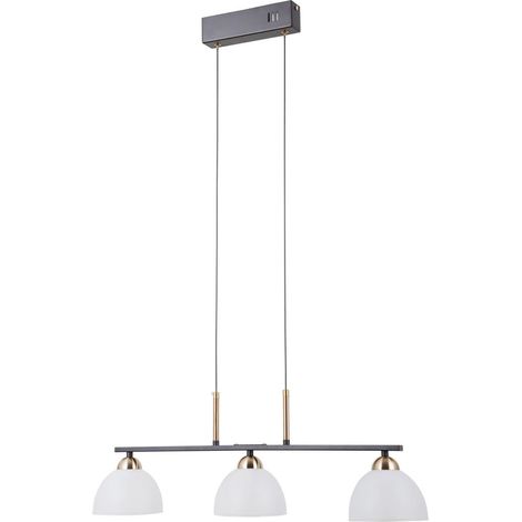 Montiela LED-Pendelleuchte schwarz MAT ALU italux PND-34374-3-BK (1/4)