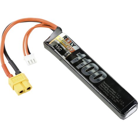 Reely Modellbau-Akkupack (LiPo) 7.4 V 1100 mAh Zellen-Zahl: 2 15 C Softcase XT60 (1/5)