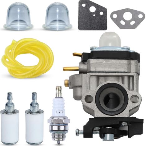 308054121 Kit de carburateur RY25AXB pour souffleur à gaz Ryobi Jet Fan RY25 RY25AXB RY25AXBVNM 25cc avec filtre à carburant et tuyau de carburant Remplace 308054121 (1/5)