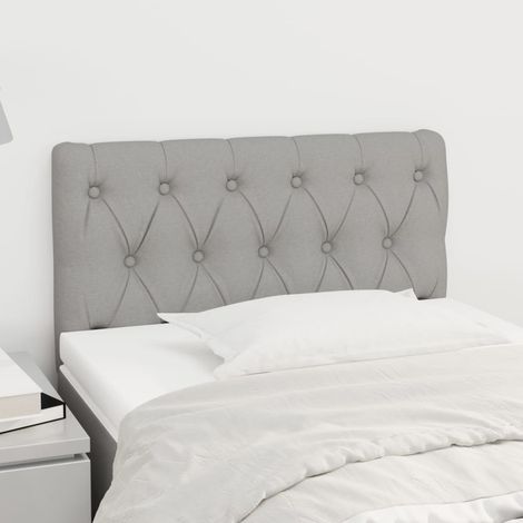 Tête de lit Gris clair 80x7x78/88 cm Tissu (1/5)