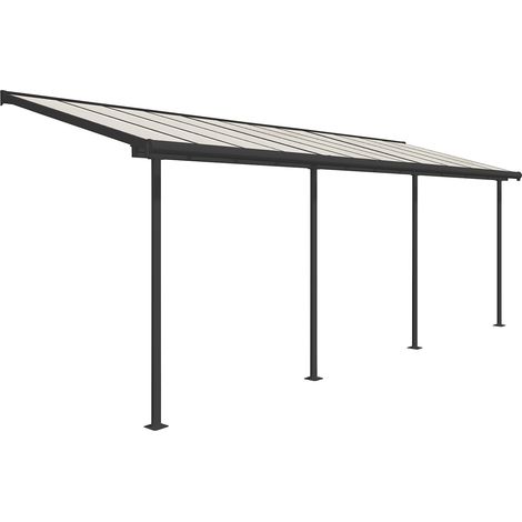Palram - Canopia Aluminium Terrassenüberdachung Sierra  Anthrazit  230x671x300 cm (1/5)