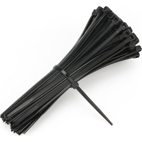 100 pieces Fastener Cable 100x3mm, Fastener-cable Nylon, Fastener-cable of Garden adjustable Black (1/5)