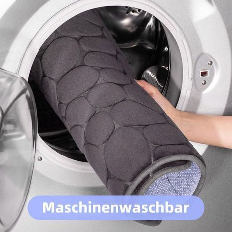 Tapis De Bain - Mousse A Memoire De Forme - Antidérapant Pour Salle De Bains - Absorbant - 1 Unite (1/5)