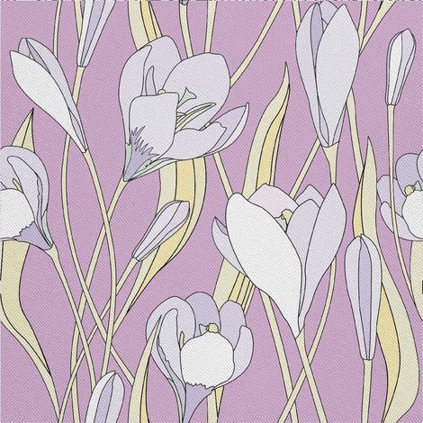 Tela Oxford decorativa para exteriores - Motivo Crocus (1/5)