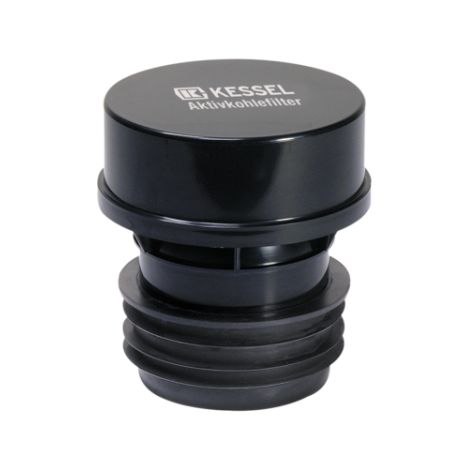 KESSEL Aktivkohlefilter 915600 aus ABS, mit Aktivkohle auf DN70 und in DN100 passend (1/2)
