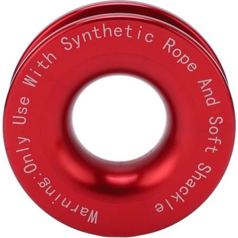 Anneau De Récupération Pour Treuil - 41000 Lbs - Compatible Manille Souple 7/16 Po Et 1/2 Po - Cordes 3/16 Po 1/4 Po 3/8 Po - Aluminium - 1 Pièce (1/4)