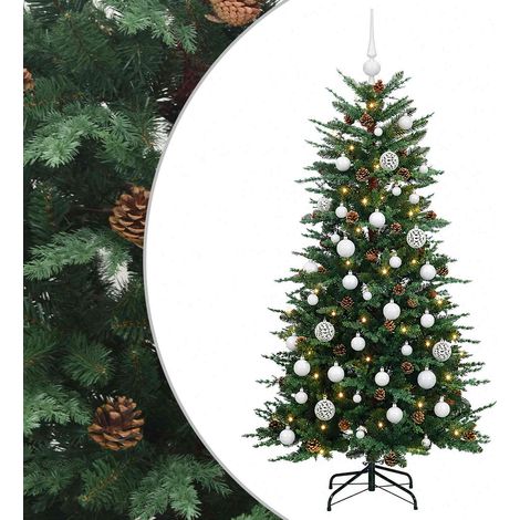 Albero di Natale artificiale con palline 150 cm 150 LED vidaXL (1/5)