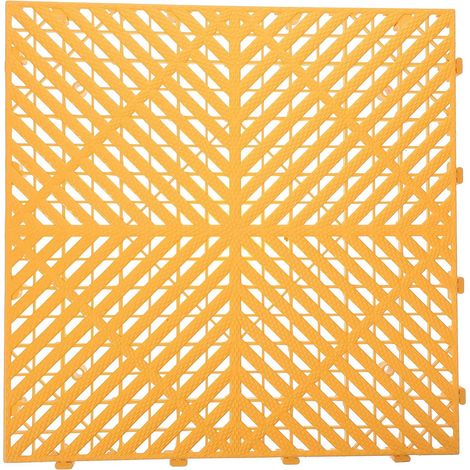 Tapis de Protection pour Plancher de Voiture en Plastique, Grille Modulable 60x60 Cm pour Atelier 4S, Drainage Rapide et Antidérapant (1/5)