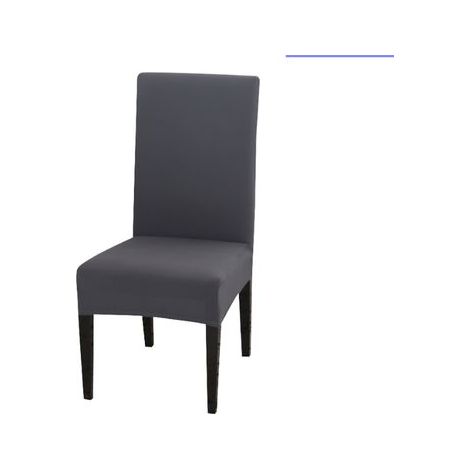(Dark Grey) 2 Pack Stretch Chair Covers, Universal Dining Room Chair Covers, Removable and Washable Chair Slipcovers, Suitable for Wedding, Restaurant, Home Hotel Decoration
