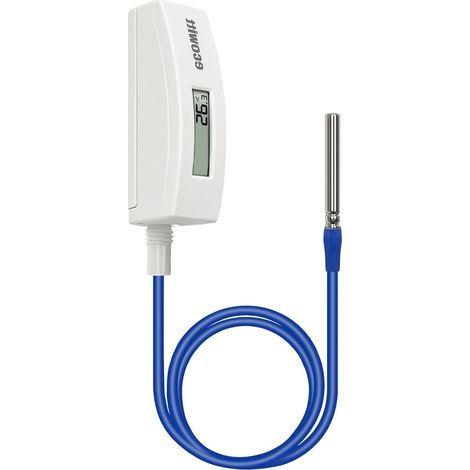 ECOWITT WN34D Thermomètre de piscine et bain à remous numérique étanche avec écran LCD, câble de 3,28 pieds (1/5)