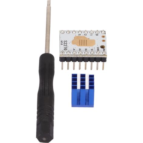 Imprimante 3D Pilote de Moteur Pas à Pas Silencieux 256 Micro-Pas Broches CFG Radiateur Tournevis Inclus (1/5)