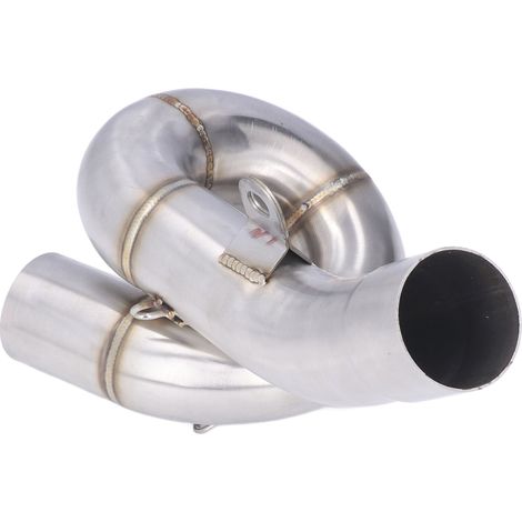 Tube intermédiaire d'échappement en acier inoxydable à enfiler pour Ninja ZX6R ZX636 2009‑2021 (1/5)