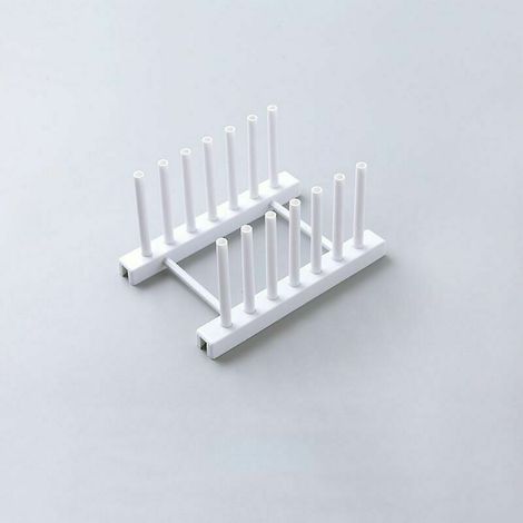 Multifonctionnel Cuisine Plaque Pot Couvercle Étendoir Égouttoir De Stockage Rack Support De Stockage Rack, (Blanc) (1/5)