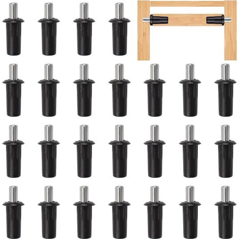 BEBUSINGOTO 25 pasadores de reparación de resorte de plástico para gabinetes, persianas, puertas, muebles y estantes con caja de plástico. (1/4)