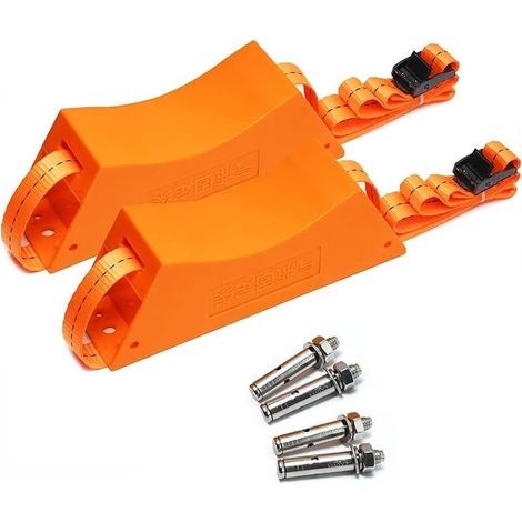 2PCS Support de RéServoir de Propane Cylindre Support Mural Support de Bouteille de Gaz Cylindre de Gaz ABS avec Vis Orange (1/5)