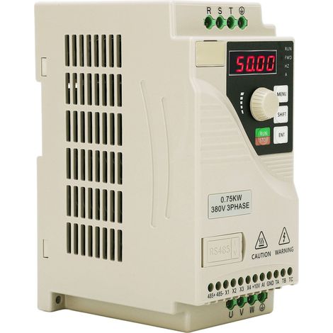 Frequenzumrichter (VFD) 3-phasig, AC 380 V, universell für Motorlüfter 0,75 kW mit RS485-Anschluss (1/5)