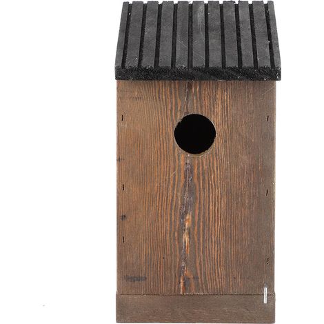 Hanging Wooden Bird House DIY Breeding Parrots Bird Nesting Box for Outdoor Garden Decoration (1/5)