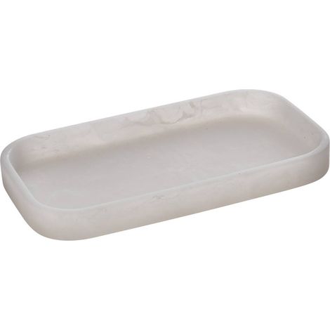 Vassoio nuvoloso 20,5 x 11,5 x 2,2 cm bianco - 5five