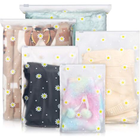 Pochette étanche, 25 pièces, plastique transparent dépoli avec fermeture éclair