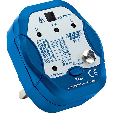 Draper Expert 13A Socket Tester (Model 22278) for Safe and Reliable Electrical Testing (1/5)