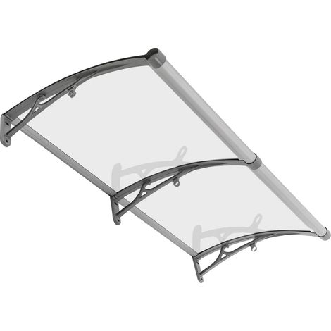 Refugio contra la lluvia, 120 cm x 60 cm, aleación de aluminio, capacidad de carga de 200 kg, resistencia a la temperatura de -35 °C a 120 °C, requiere montaje. (1/5)