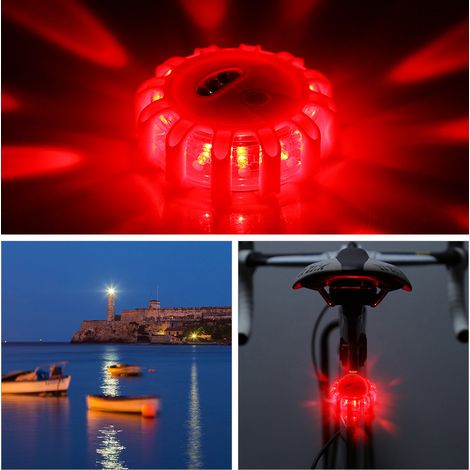 Magnetische Notfallwarnleuchte mit 15 LEDs für Auto, LKW und Boot (1/5)