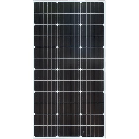 Panneau Solaire Monocristallin, 100W/200W Haute Efficacité, Cadre en Aluminium Durable, Installation Facile, 100W solaire rigide (1/2)