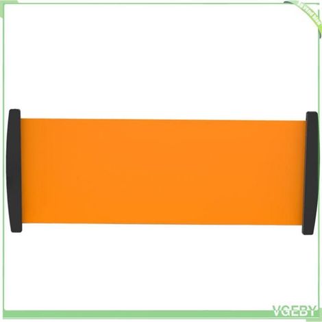 Tapis coulissant - FAFEICY - Modèle Fitness - PVC 50x140-230 cm - Portable - Noir/Orange (1/5)