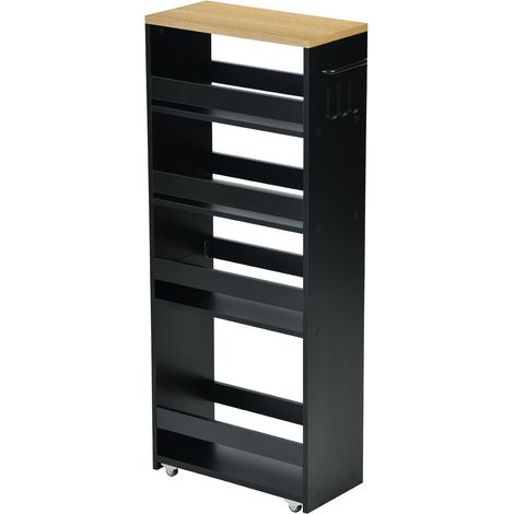 Narrow Trolley with Wheels, Kitchen Trolley, 40×20×100 cm (1/5)