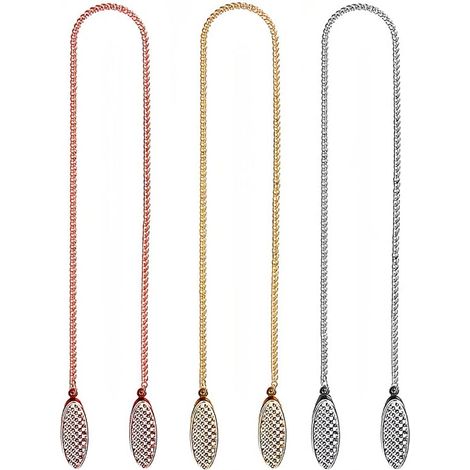 Porte - serviette, porte - serviette, clip de chaîne en métal, porte - serviette flexible, idéal pour les serviettes à bavoir élégantes, trois pièces pour les personnes âgées, les enfants, les adultes (1/5)