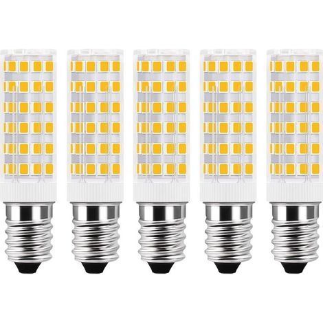 Ampoule LED E14 9W Blanc Chaud 3000K, équivalent halogène 60W, 520LM, Petite vis edison, Culot E14, AC 220-240V, Non Dimmable, Lot de 5 (1/5)