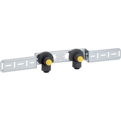Geberit PushFit Coude de raccordement 90° pré-monté, double, DN 15, 651.290.00.1