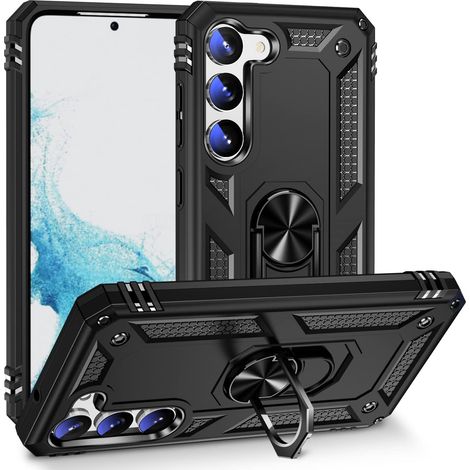 FUNDA PARA SAMSUNG GALAXY S22+ 5G NEGRA RESISTENTE (1/4)