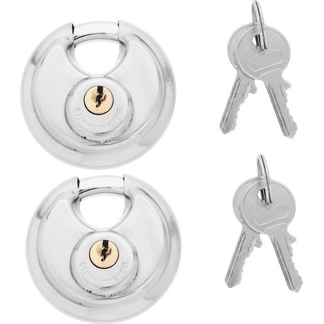 candados de disco de acero inoxidable con llave. (1/5)