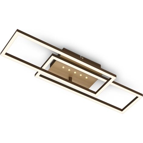 LED ceiling light with LED dots,brown-gold,LED/30W