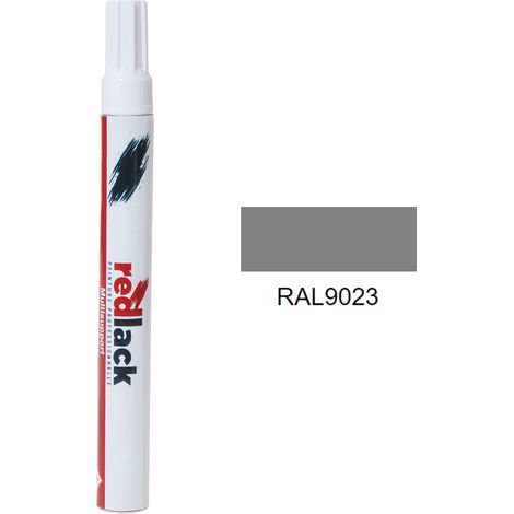 Feltro Vernice per ritocchi 8 ml – RAL 9023 – Grigio scuro perlato – opaca – multisupporto – Redlack