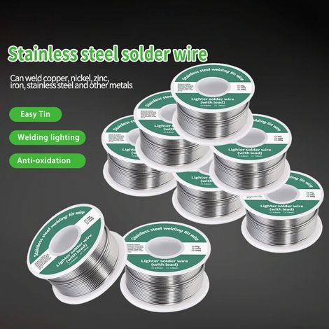 Fil à souder sans plomb 100g 1mm – Noyau de flux en colophane – Haute conductivité électrique – Pour réparations électroniques (1/4)