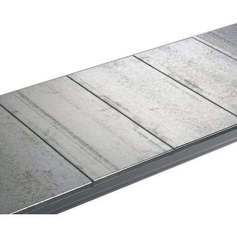 Rs Pro – Panneau d'étagère en acier 2400mm x 900mm – Capacité de charge 469kg – Pack de 2 pour rayonnage longue portée