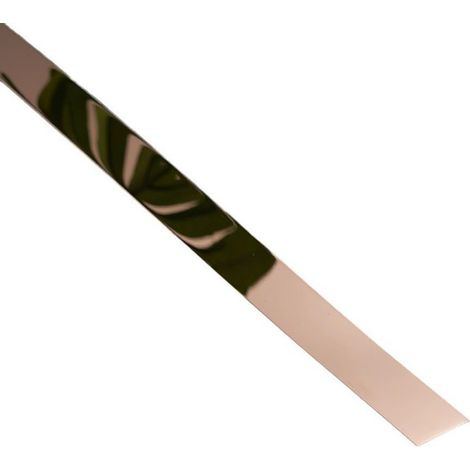Profilé de plafond plat en métal, acier inoxydable, 5 m / 16,4 pi, (1/5)