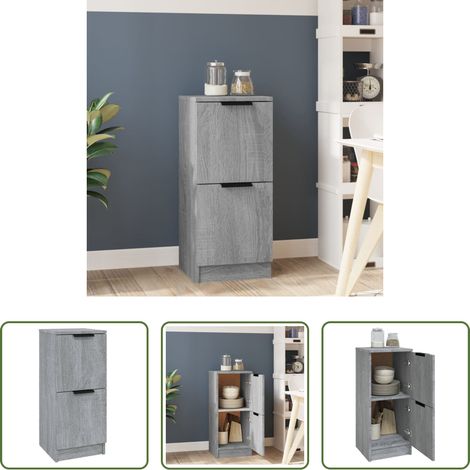 vidaXL Stauraum - Sideboard Grau Sonoma 30x30x70 cm Holzwerkstoff (1/5)