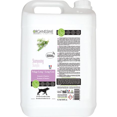 Shampooing Pelage Long Biogance : 5 litres (1/2)