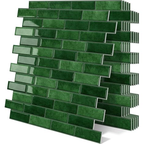 Carrelage Adhesif Mural Credence Adhesive Cuisine 3d Relief 10 Pièces (1/5)