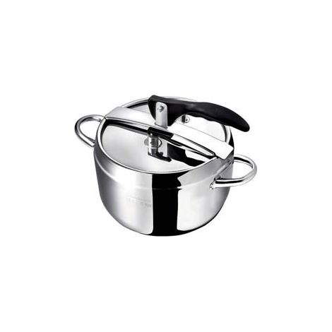 Pentola a pressione "easy" lt.5 in acciaio inossidabile aisi 430 - lt.5 ø cm.20x23h. 1 pezzi Abert