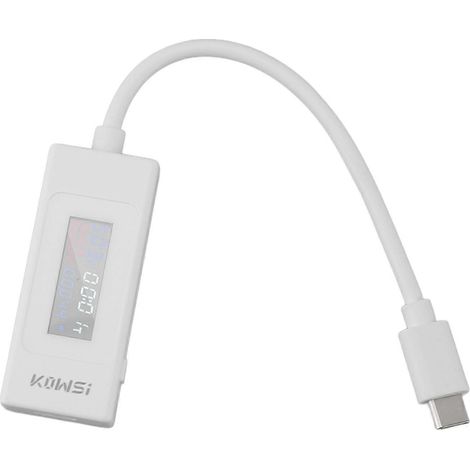 USB-C-Tester mit LCD-Farbbildschirm, Typ-C-Spannungs- und Stromprüfer, Ein- und Ausgang, bidirektionaler Test, USB-Multifunktion
