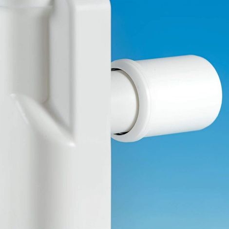 SOTECH Siphon-Ausgang Adapter von 40 auf 50 mm, weiß, HT-Rohr-Adapter
