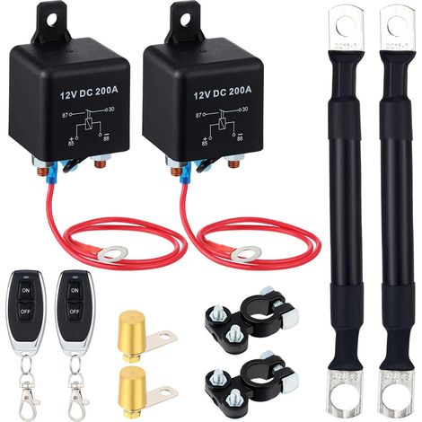 Kit de déconnexion de batterie à distance 200 A DC12 V (1/5)